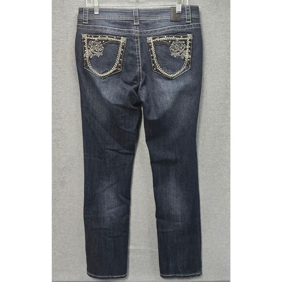 Grace In LA Straight Leg Jeans Size 10 - Picture 1 of 5
